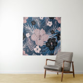 トロピカルフラワーズパ葉ームテクスチャ タペストリー (インサイチュ)