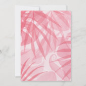 トロピカルフラワーズベビーシャワー招待状 招待状 (裏面)