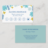 トロピカルフラワーズマッサージセラピーロイヤリティ 名刺 (正面/裏面)
