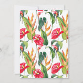 トロピカルフラワーズリタイアメントパーティー 招待状 (裏面)