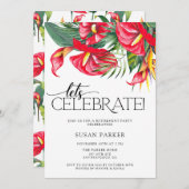 トロピカルフラワーズリタイアメントパーティー 招待状 (正面/裏面)