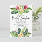 トロピカルフラワーズ葉&フローラブライダルルンチョン 招待状 (スタンド正面)