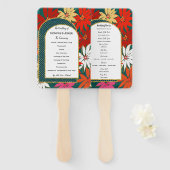 トロピカルフラワーズ&サマー&アー結婚チーズ ハンドファン (正面&裏面)