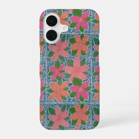 トロピカルフラワーズiPhoneケース iPhone 16ケース (裏面)