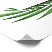 トロピカルフラワーツインズ1stバースデーウェルカムサイン ポスター (角)