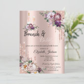 トロピカルフラワードリップスバラ金ゴールドブランチ&バブリー 招待状 (スタンド正面)