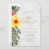 トロピカルフラワーハイビスカスサマーキンセアニラ 招待状 (正面)