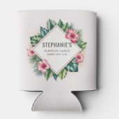 トロピカルフラワーハイビスカスバチェロレッテ週末 缶クーラー (裏面)