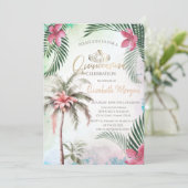 トロピカルフラワーパームサマーキンセニェラ 招待状 (スタンド正面)
