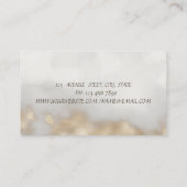 トロピカルフラワーパームツリーズ金ゴールド 名刺 (裏面)