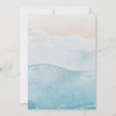 トロピカルフラワービーチウェディング招待状 招待状 (裏面)