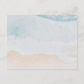 トロピカルフラワービーチ結婚式詳細 エンクロージャーカード (裏面)