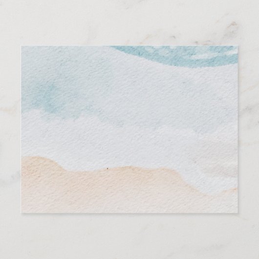 トロピカルフラワービーチ結婚式詳細 エンクロージャーカード (裏面)