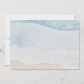 トロピカルフラワービーチ結婚式 セーブザデート (裏面)