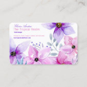 トロピカルフラワーフローリングの名刺 名刺 (正面)