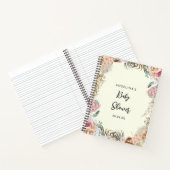 トロピカルフラワーベビーシャワーギフトリストノートブック ノートブック (内部)