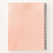 トロピカルフラワーベビーシャワーギフトリストノートブック ノートブック (裏面)