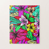 トロピカルフラワーミックスサンダー_コーブ ジグソーパズル (縦)