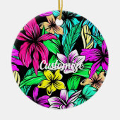 トロピカルフラワーミックスサンダー_コーブ セラミックオーナメント (正面)