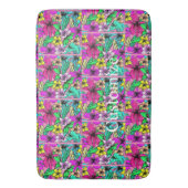 トロピカルフラワーミックスサンダー_コーブ バスマット (正面縦)