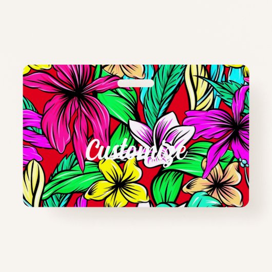 トロピカルフラワーミックスサンダー_コーブ バッジ (正面)