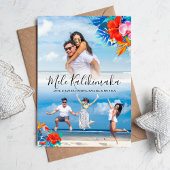 トロピカルフラワーメルカリキマカクリスマス2写真 シーズンカード