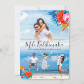 トロピカルフラワーメルカリキマカクリスマス2写真 シーズンカード (正面)