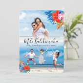 トロピカルフラワーメルカリキマカクリスマス2写真 シーズンカード (スタンド正面)