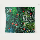 トロピカルフラワーライト ブライダルシャワー背景 タペストリー (正面(横))