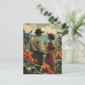 トロピカルフラワーロマンス調和 ポストカード (スタンド正面)