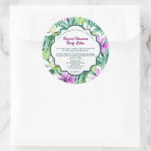 トロピカルフラワー化粧品・皮膚製品 ラウンドシール (バッグ)