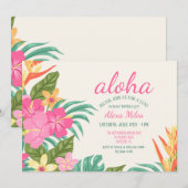 トロピカルフラワー招待状 招待状 (正面/裏面)