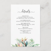 トロピカルフラワー結婚ズ詳細エンクロージャカード エンクロージャーカード (正面)