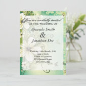 トロピカルフラワー結婚式招待状 招待状 (スタンド正面)