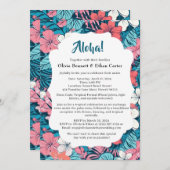 トロピカルフラワー結婚式招待状 招待状 (正面/裏面)