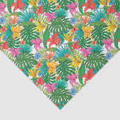 トロピカルフラワー葉ズカラーフルデクページ 薄葉紙 (詳細)