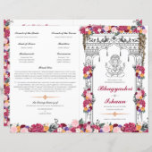 トロピカルフラワー葉ズ&ヒンドゥー結婚教の式 (正面/裏面)