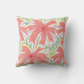 トロピカルフラワー装飾用クッション クッション (裏面)