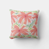 トロピカルフラワー装飾用クッション クッション (正面)