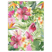 トロピカルフラワー離れズ&ハワイアンフローラカスタム クリップボード (裏面)