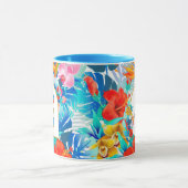 トロピカルフラワー ブライダルパーティー ギフト ブライズメイド ママ マグカップ (中央)