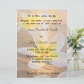 トロピカルフランギパニビーチ結婚式招待状 招待状 (スタンド正面)