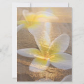 トロピカルフランギパニビーチ結婚式招待状 招待状 (裏面)