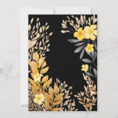 トロピカルフランギパニフラワー結婚式招待状 招待状 (裏面)