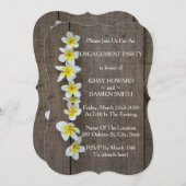 トロピカルフランギ素朴パニ婚約パーティ招待状 招待状 (正面/裏面)