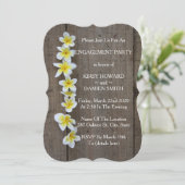 トロピカルフランギ素朴パニ婚約パーティ招待状 招待状 (スタンド正面)