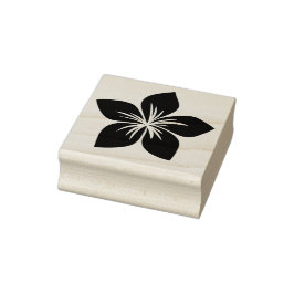 トロピカルフランジパニまたはプルメリアフラワーハワイ ラバースタンプ