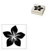 トロピカルフランジパニまたはプルメリアフラワーハワイ ラバースタンプ (押印)