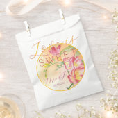 トロピカルフリーシアの水の色の愛は甘い フェイバーバッグ (クリップ留めされた状態)