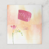 トロピカルフリーシアウォーターカラーテーブルプレイス プレイスカード (外部開封)